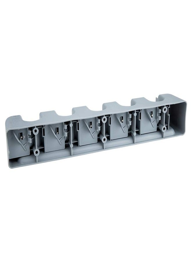 ORCOA Multiutility Mop and Broom Holder with 5 Slots - Grey Colour - Image 2